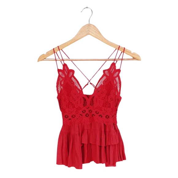 Free People - Adella Cami - Red - Xs - Picture 2 of 2